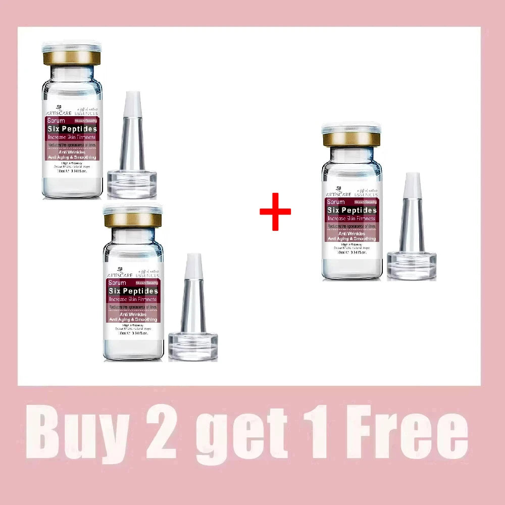 Six Peptides Face Serum 5pcs/10pcs/Lot for Moisturizing Facial Essence Skin Care Peptide Face Liquid