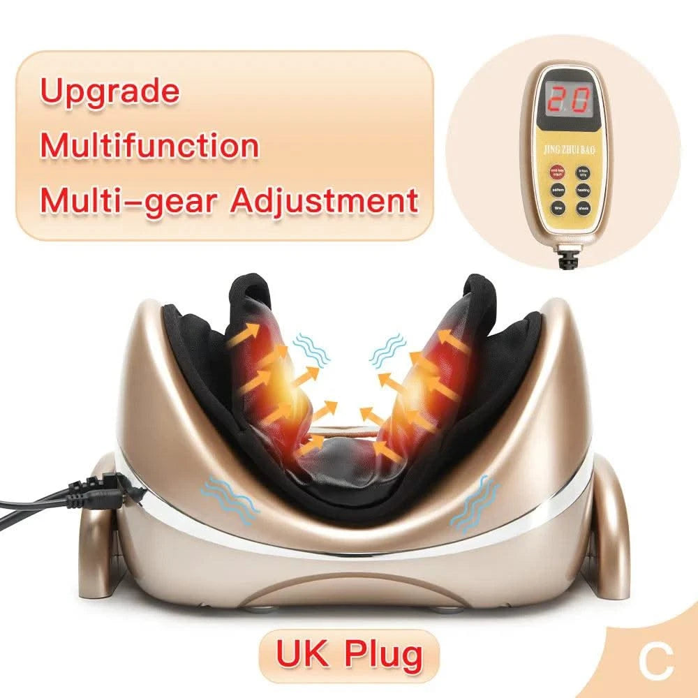 Electric Neck Massager Infrared Heating Airbag Neck Traction Vibration Shoulder Cervical Spine Shoulder Support Massager