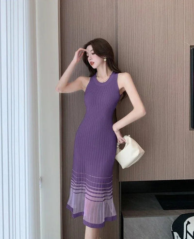 Dresses for Women Black SMidi Woman Dress Party Evening Night Club Prom Casual Youth G Fashion Summer 2024 Retro Sensual Sexy X