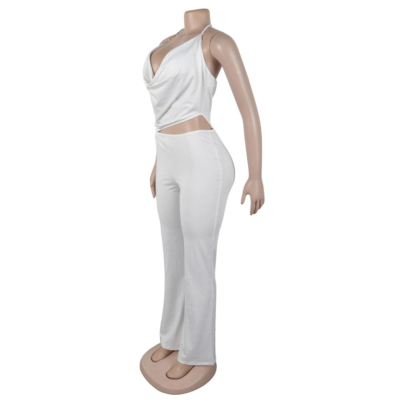 Women Jumpsuits For Summer Autumn Sleeveless Solid Color Bandage Loose Fashion Streetwear Overalls Wide Leg Pants Trousers 2025