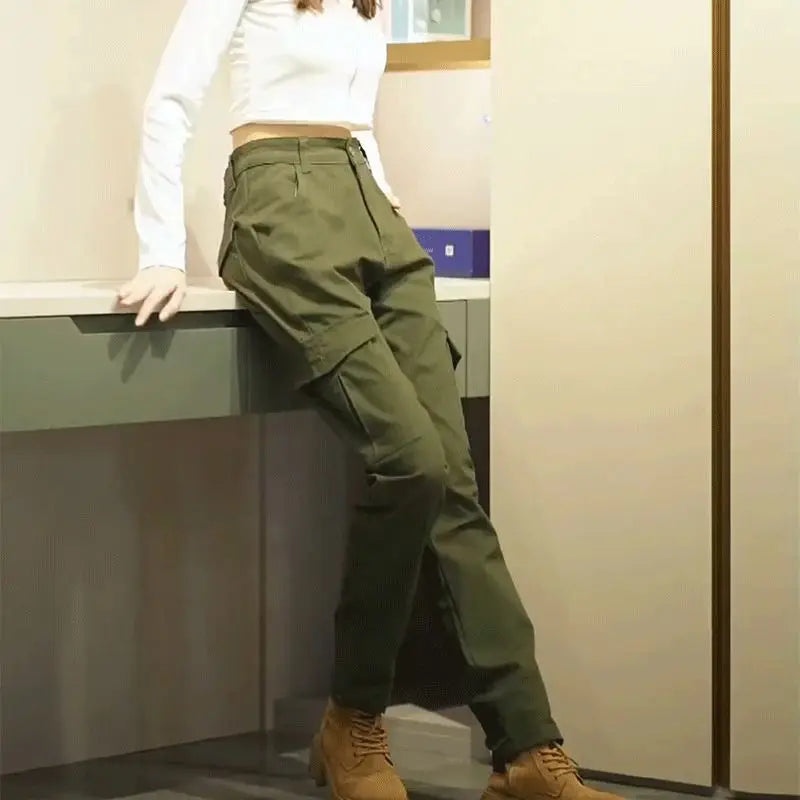 Male Trousers Work Wear Men's Straight Cargo Pants Multipockets Multi Pocket Spring Summer Luxury Luxury Casual Street Cheapest