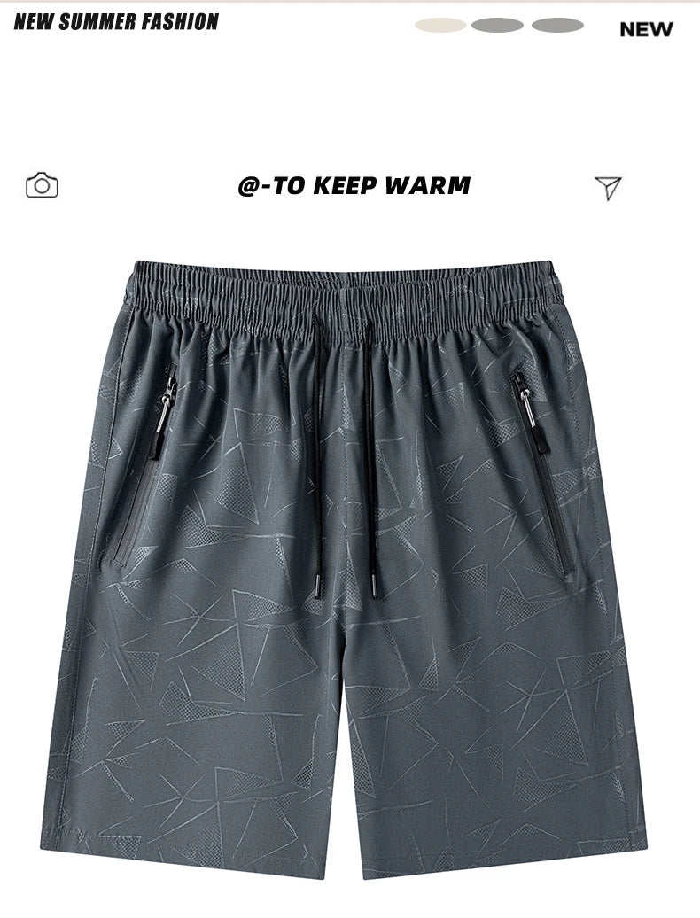 Workout Athletics Men Jogging Sportswear Dry Fit Sports Homme Pants Running Sport Ice Silk Shorts Men's Gym Sweatpants Clothing