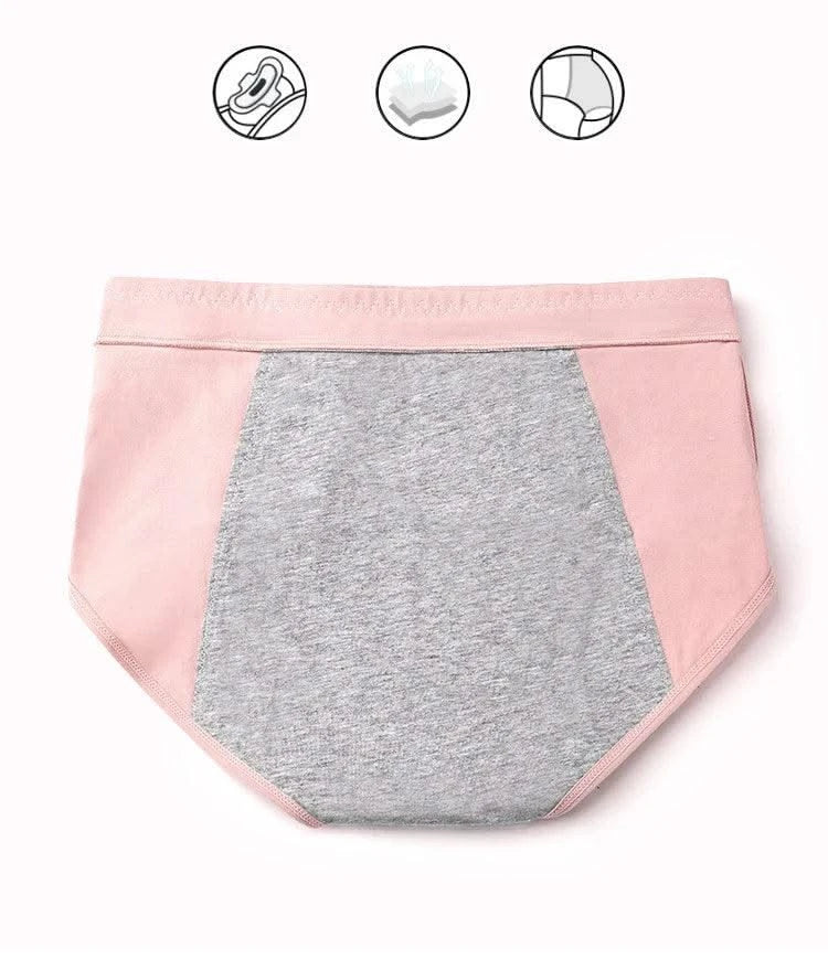 4Pcs Women's Menstrual Panties Physiological Pants Leak Proof Underwear Ladies Period Panty High Waist Cotton Briefs Lingerie