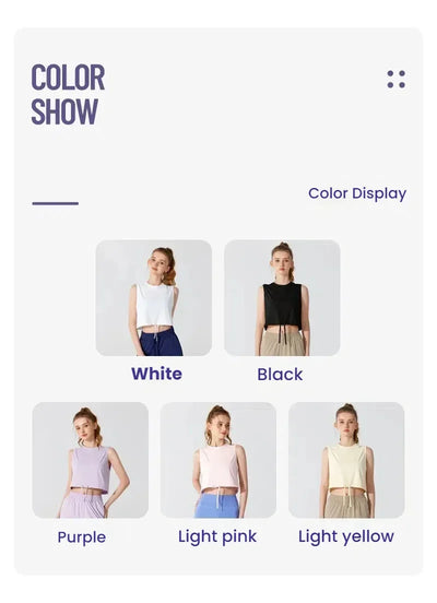 Women's Workout Vest  Fitness T-Shirt Yoga Running Shirt Breathable Loose Summer Sports Activewear Gym Tanks Woman's Clothes