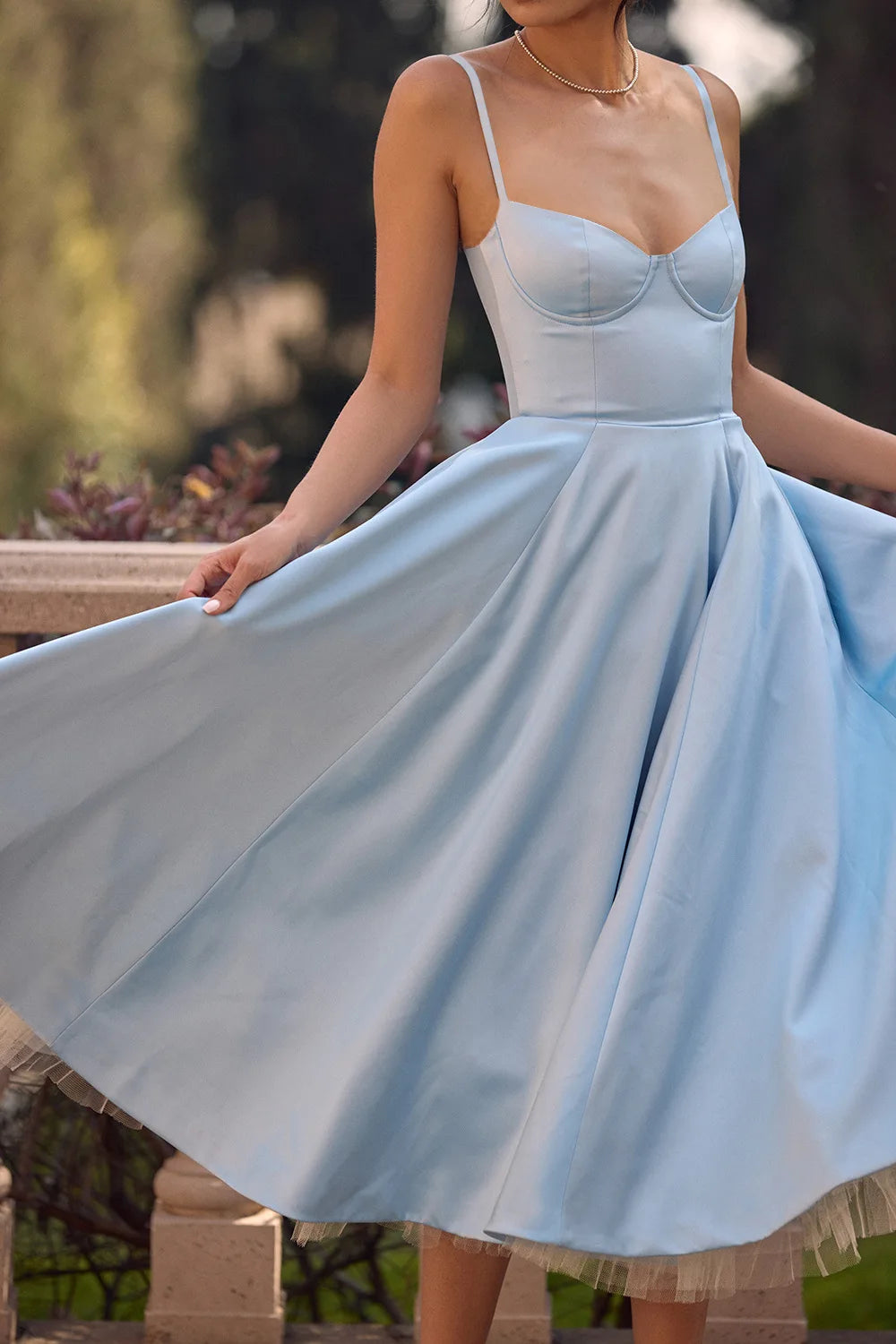 Women's Summer Long Dresses Elegant Lady Maxi Dress O-Neck Blue Dress High Waist Party Dresses for Female Sexy Hoilday Sundress