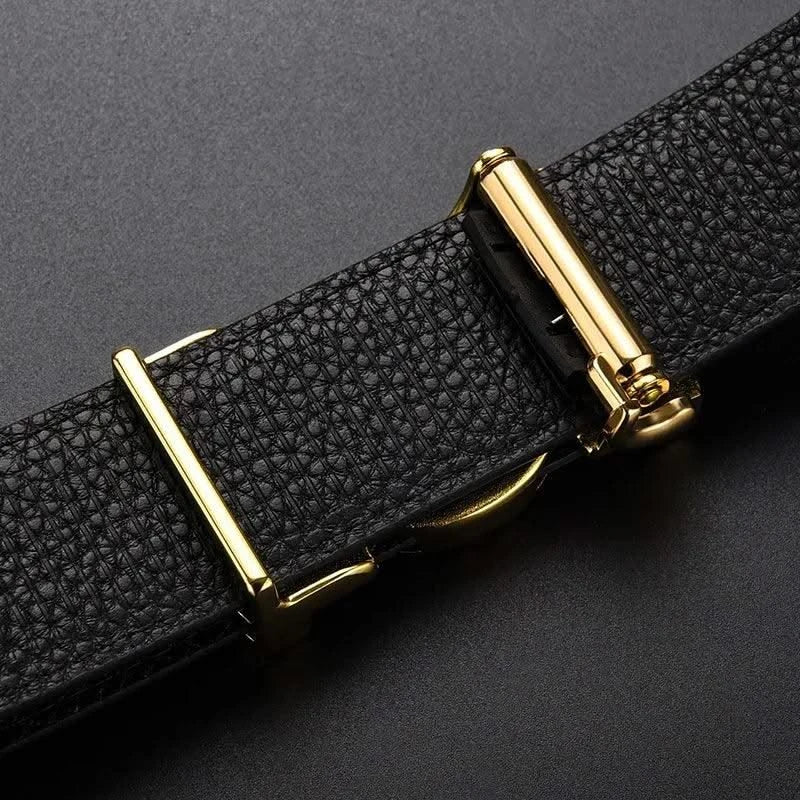 Designer Belts Men Fashion V Letter | Genuine Leather Belt Men | Classic Exquisite Waist Strap High Quality