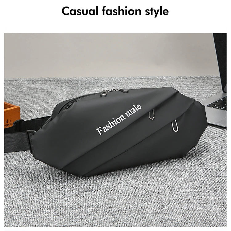 Men’s Fashion Crossbody Casual Bags Unisex Fashion Shoulder Bag Adjustable Strap Durable Daily Use Sling Bag