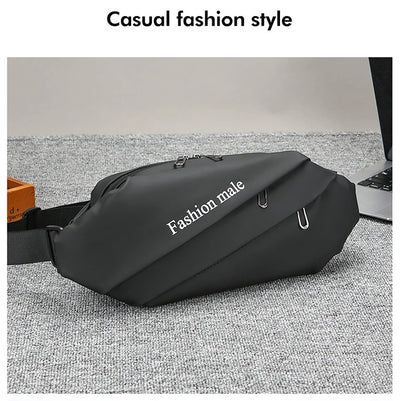 Men’s Fashion Crossbody Casual Bags Unisex Fashion Shoulder Bag Adjustable Strap Durable Daily Use Sling Bag