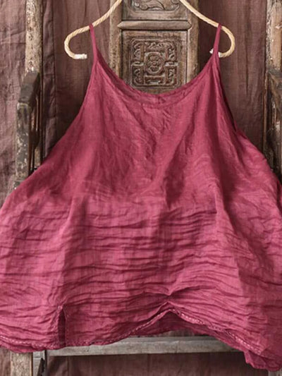 Asymmetric Cotton Linen Loose Underwear Outerwear Women's Vest Brand Name Casual Summer Faion Comfortable Breathable
