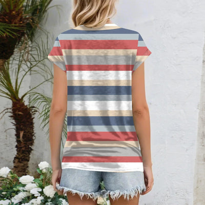Womens Summer Tops Going Out Workout Outfits Spring Short-sleeved T Shirts Business Casual Dressy Fashion Trendy Clothes 2025
