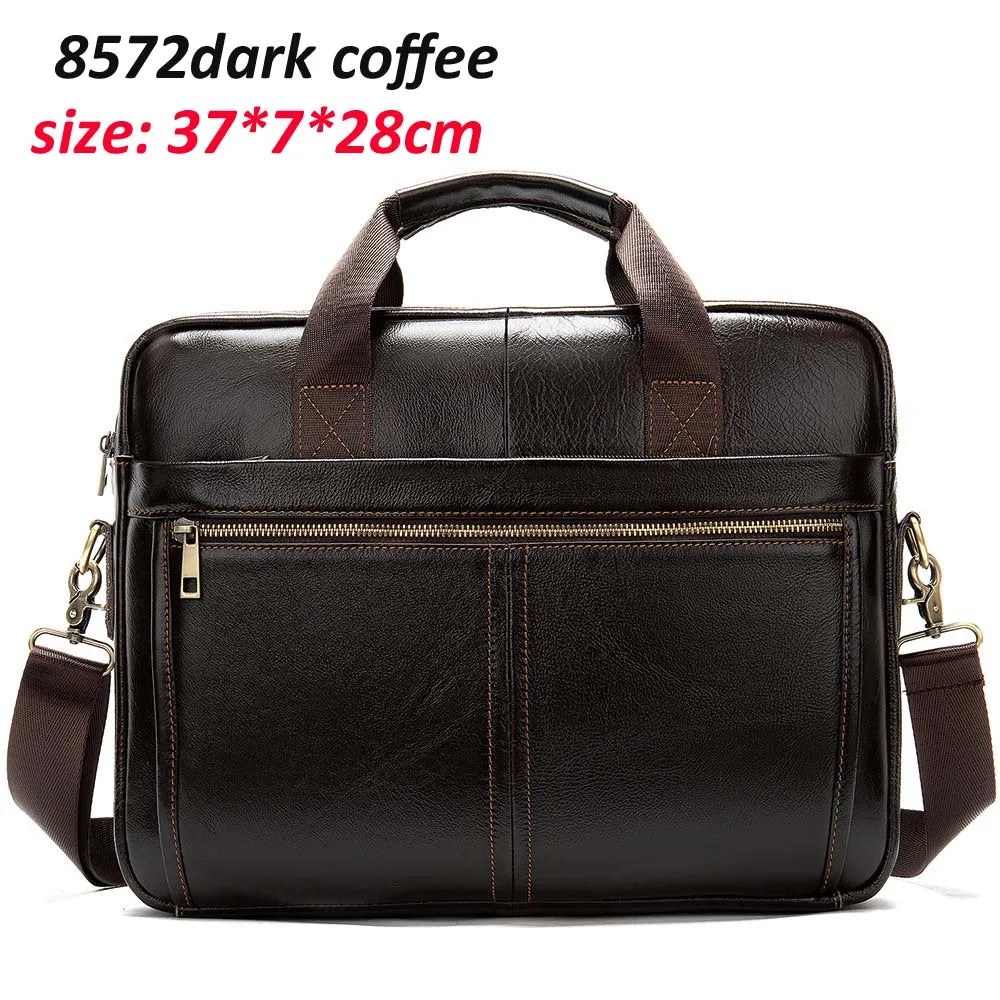 WESTAL Men's Briefcases Men's Bags Genuine Leather Lawyer/Office Bag Laptop Bag Men's Leather Briefcases Bag for Documents