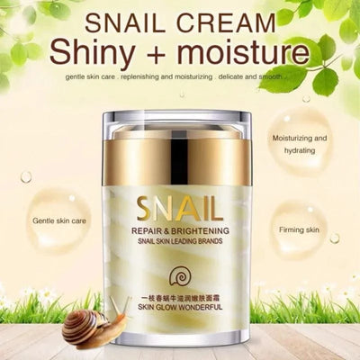 Snail Face Cream 24K Gold Snail Serum Improve Dry Rough Skin Anti-Wrinkle Whitening Moisturizing Facial Essence Skin Care
