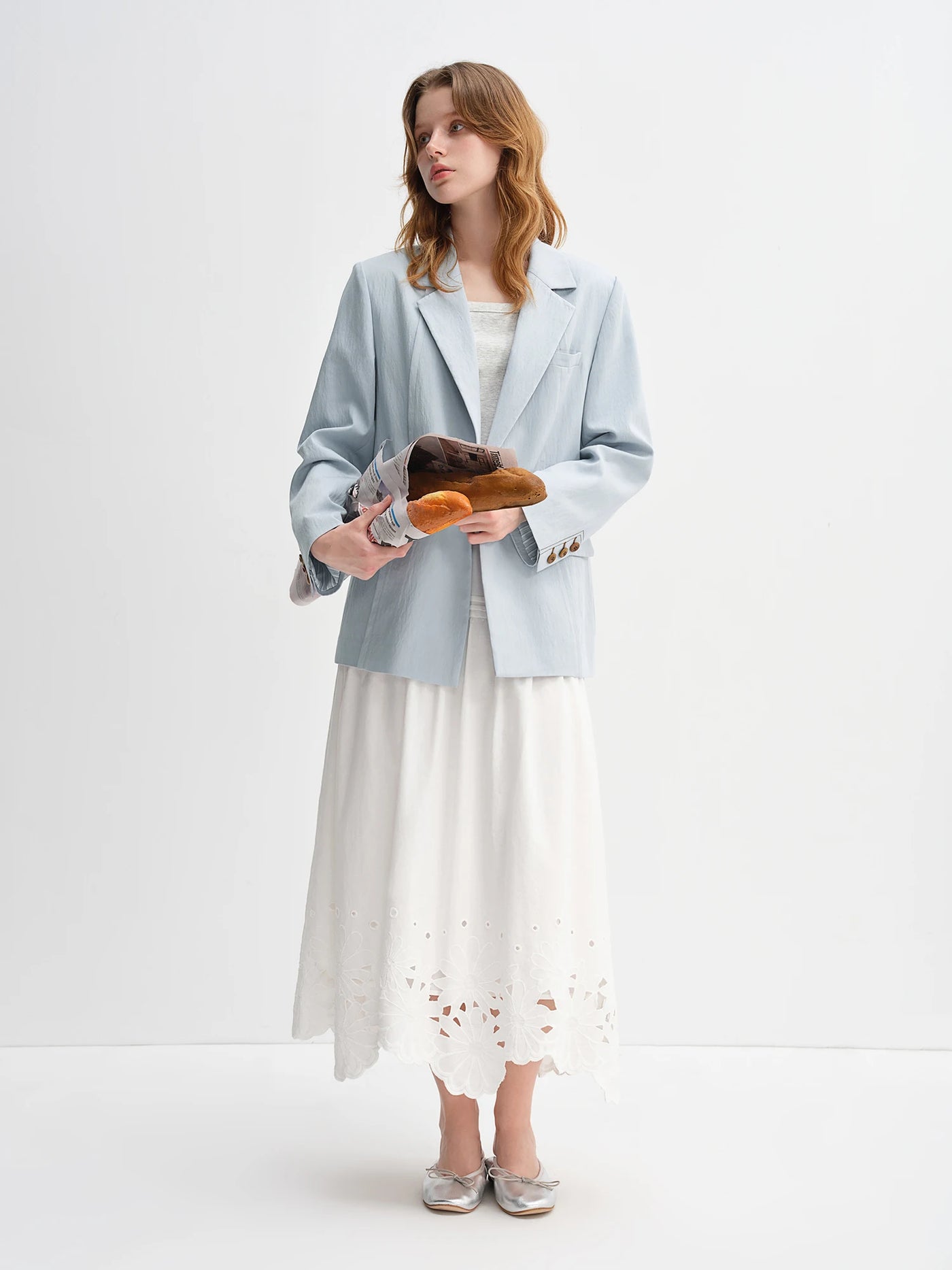 DUSHU Women's Light and Simple Commuting One-button Silhouette Suit 2025 Autumn New Casual Simple Short Jacket 25DS83087