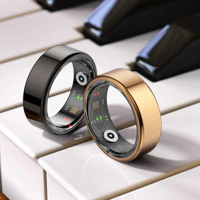 R02 Smart Ring Military Grade Titanium IP68 & 3ATM Waterproof Sleep Heart Rate Health Monitoring Multi-sport Modes Tracker Ring