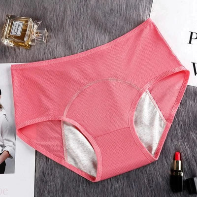 Women Physiological Panties Period Menstrual Underwear Leak Proof with Breathable Hole Lingerie Plus Size L-6XL