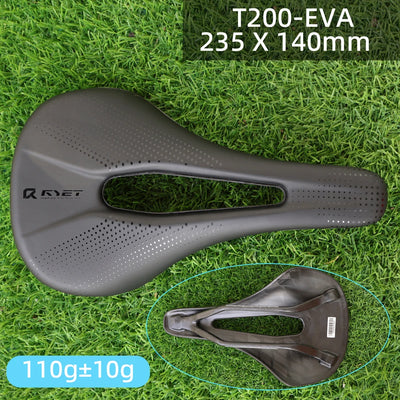 RYET 3D Printed Bike Carbon Saddle 140mm 142mm Super Light Road MTB Racing EVA Saddles Bicycle Seat Cushion Cycling Seating Part