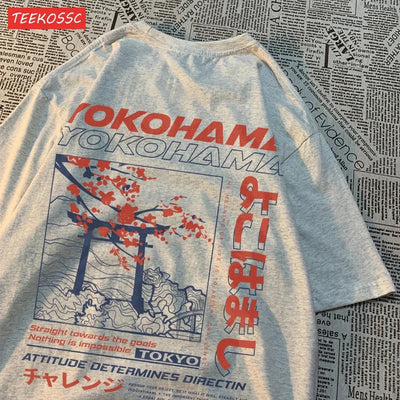 Summer Women T-Shirts Japanese Style Letter Printing Short Sleeve Breathable O-Neck Tops Casual Female Clothes