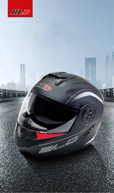 Personalised Dual Lens Flip Up Helmets Motocross Racing Modular Cascos Para Moto Men Women Fashion Full Face Motorcycle Helmet
