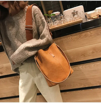 Designer Handbags Ladies Bucket Bag PU Leather Shoulder Large Capacity Crossbody Bags for Women High Quality New Tote Bag