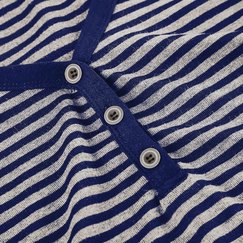 Korean Style Stripe Patchwork Women T-Shirts Short Sleeves Slim Fit Simple Causal Office Lady Clothing