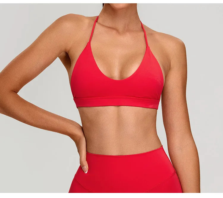Breathable Sports Bra for Women Fitness Top Push Up Sport Bra Backless Yoga Underwear Sport Tops Running Vest Workout Gym Wear