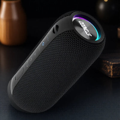 Wireless Bluetooth Speakers Portable Dual Speakers Punk Style LED Bass Diaphragm Sound TWS Speaker