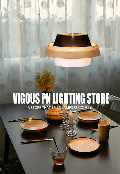 Nordic Fabric Chandelier Lighting Living Dining Bedroom Modern Restaurant E27 Pendant Lights Home Decor Hanging Lamps Fixtures