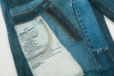 G6676# Blue Men Women Jeans Fashion Vintage Streetwear Y2K Wide Leg Jean Trouser Baggy Denim Pants