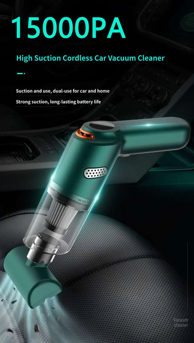 Portable Mini Car Vacuum Cleaner Rechargeable Handheld Automotive Vacuum Cleaner For Car Dust Catcher Cyclone Suction