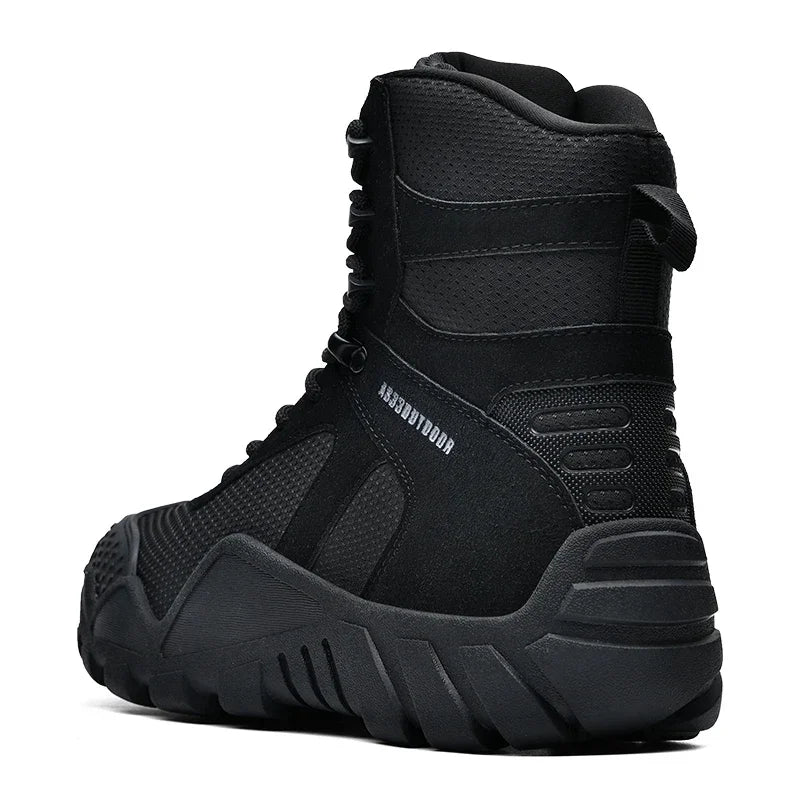 New Men Tactical Boots Lace Up Waterproof Climbing Hiking Shoes Motorcycle Training Army High Quality Hunting Unisex Desert Boot