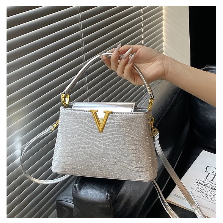 2025 New High-Sense Women's Designer Handbag - Feminine, Versatile, Large Capacity for Work & Crossbody