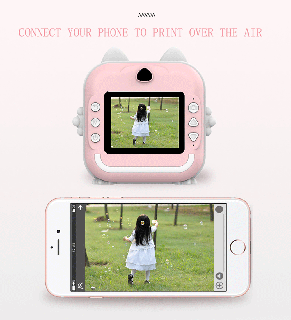 Digital Children Camera For Photography Instant Print Photo Kids Camera Mini Thermal Printer Video Educational Toys Gift