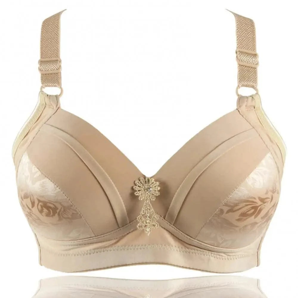 Women's Bra Top Sexy Wireless Floral Print Underwear