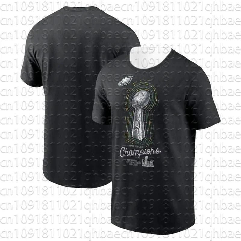 American Football Philadelphia Eagles Men Women Breathable Quick Drying T-Shirt Round Neck Oversized Fashionable Casual Shirt