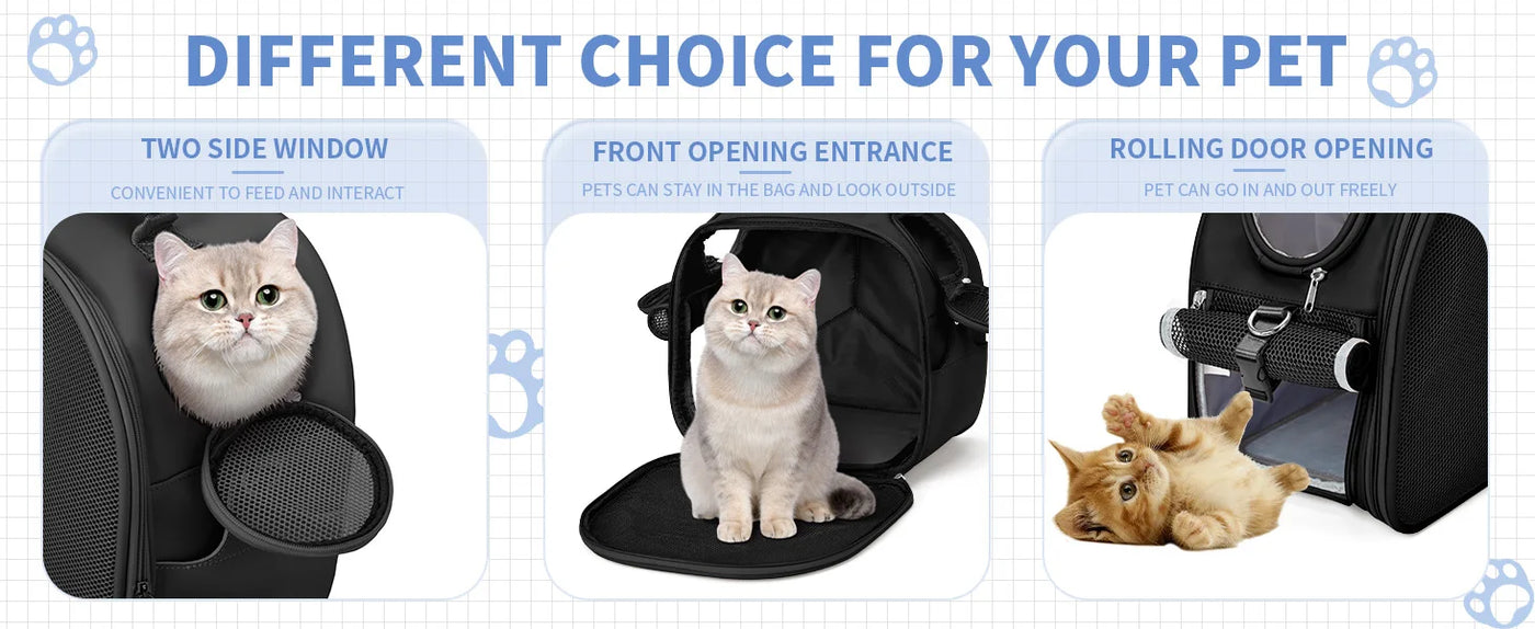 Cat, Dog Carrier Bag for Pets Up to 13 Lbs, Carrier for Medium Small Cats Dogs Airline Approved Travel Carry As Pets Go to Home