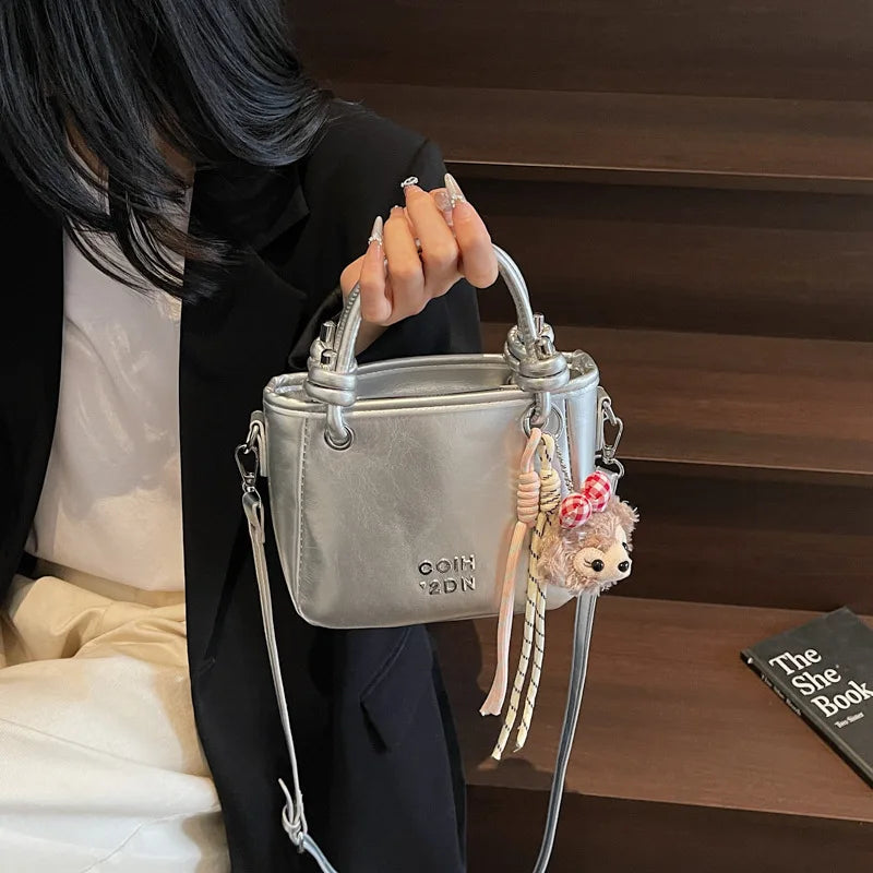 2025 Unique Women's Handbag Designer Shoulder Purse Minimalist Bucket & Square Bag Versatile Crossbody for Work