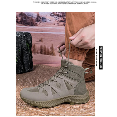 Men's Combat Boots  Boots Outdoor Hiking Shoes - Wear - resistant and Anti - slip for Hiking and Mountain Climbing