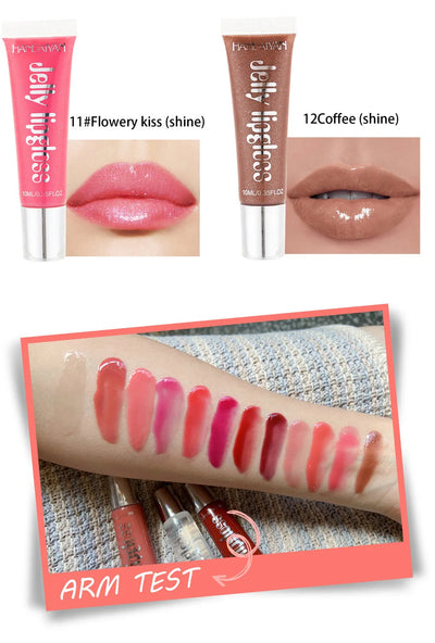 Candy Shades Moisturizing Lip Gloss Lip Oil Makeup Shinny Nutritious Liquid Lip Glosses Cherry Jelly Oil Clear Lipgloss