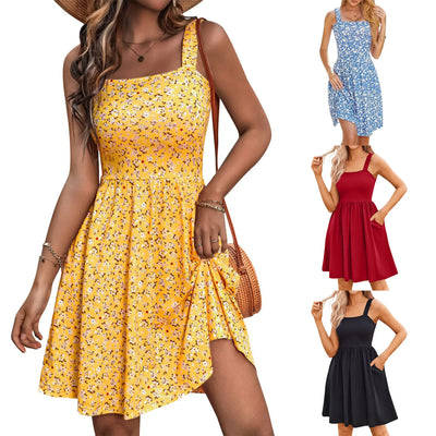 ASDS-Summer Dresses For Women 2025 Curvy Fahion Floral Sundresses Beach Vacation Clothes