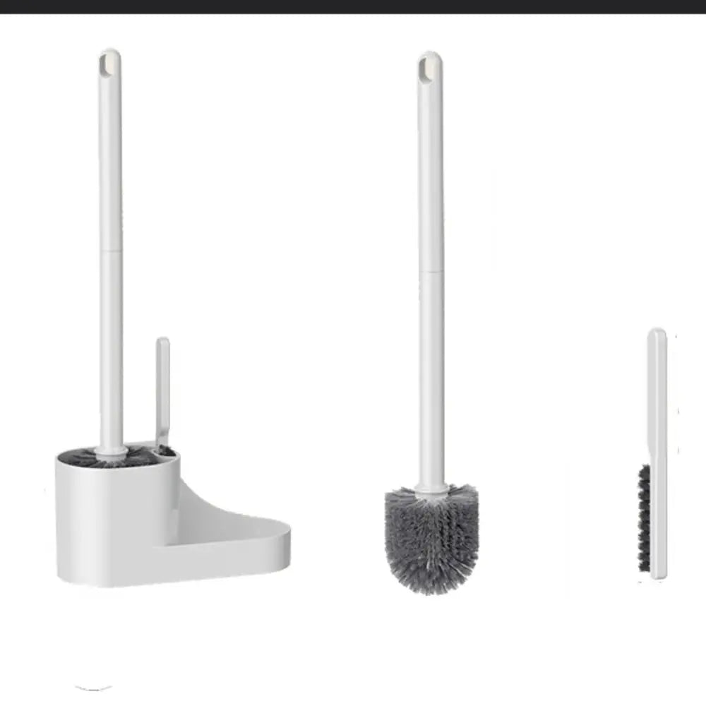 Cleaning Tools Long Handle Toilet Brush Set Wall Mounted Hanging Hole Cleaning Brush Durable Toilet Scrubber Bathroom
