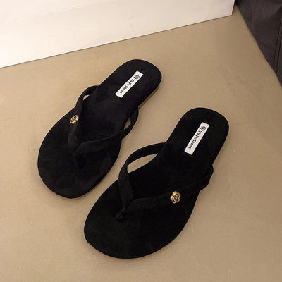 Luxury Designer Woman Flat Slippers Woven with Comfortable Women's Shoes Casual Bottom Slippers 2025 New Summer Women Sandals