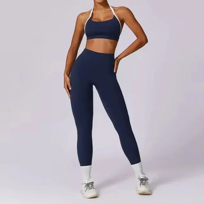 Yoga Set 2PCS Women Sportswear Push Up Workout Clothes Athletic Wear Gym Leg ging