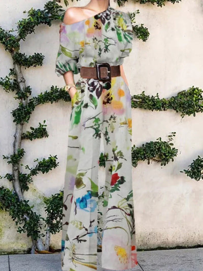 Women Jumpsuits New In Spring Autumn Female Chic Elegant Office Lady Wide Leg Pants Bodysuits Jump Suits for Women One Pieces