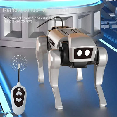 Children's Remote Control Mechanical Robot Dog, Toy Science, Teaching,  DIY Assembling Model Electric Set Toys for Boys Kids