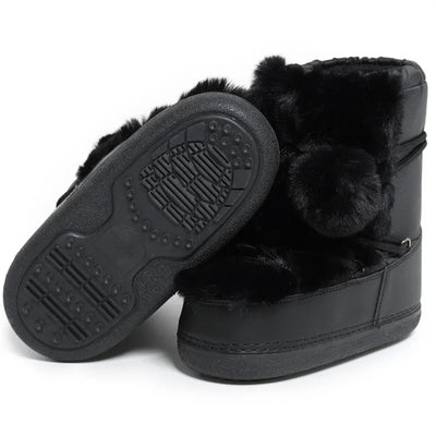 Snow Boots for Women Hairy Fuzzy Fluffy Furry Fur Boots 2025 Winter Boots for Women Waterprrof Pink Black White Fur Snow Boots