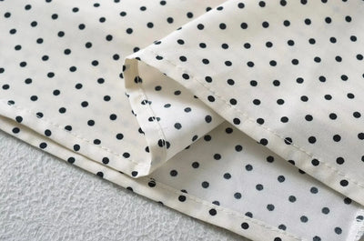 Luxury Dresses Women 2025 Summer Short Dress Sexy Frenchy Mini Dress Short Puff Sleeve Mini Dress With Bow Detail Dots Print