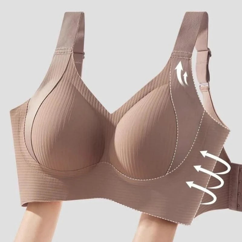 Women's Full Cup Seamless Bras Wide Straps Adjustable Underwear Women Big Breasts Bra Female No-wire Trace-Free Underwear
