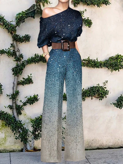 Women Jumpsuits New In Spring Autumn Female Chic Elegant Office Lady Wide Leg Pants Bodysuits Jump Suits for Women One Pieces