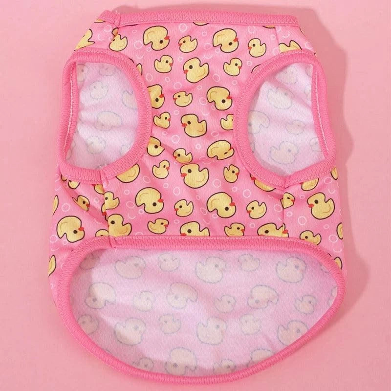 Pet Dog Clothes Cartoon Clothing Puppy Dogs Soft Vests Summer Shirt Casual T-Shirt for Small Pet Supplies