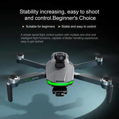 S155 GPS Drone Professional HD Camera 7.2-inch Touch Screen 3-Axis Gimbal EIS Relay Aircraft Laser Obstacle Avoidance Dron Toy
